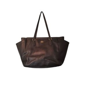 Coach Diaper Bag Leather Black